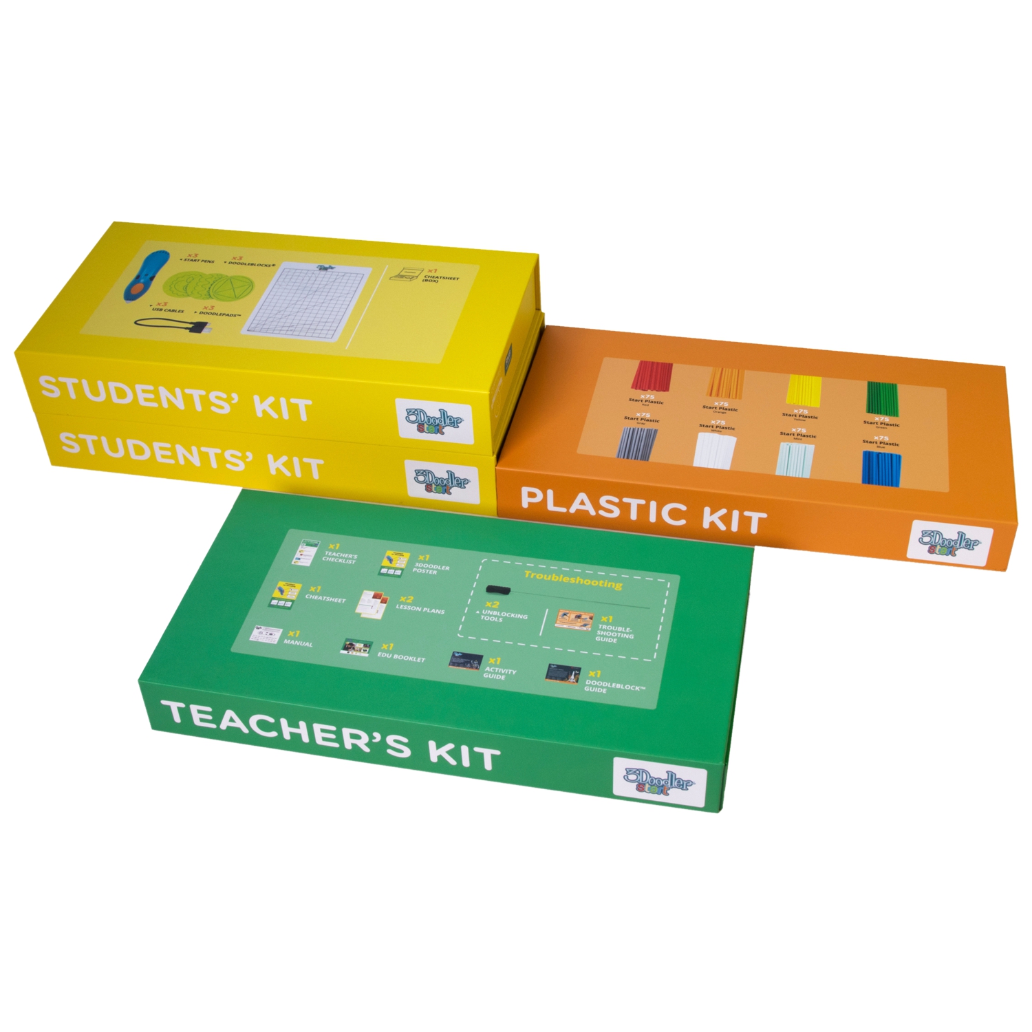 3Doodler Start Learning packs, 6 długopisów do druku 3D z akcesoriami