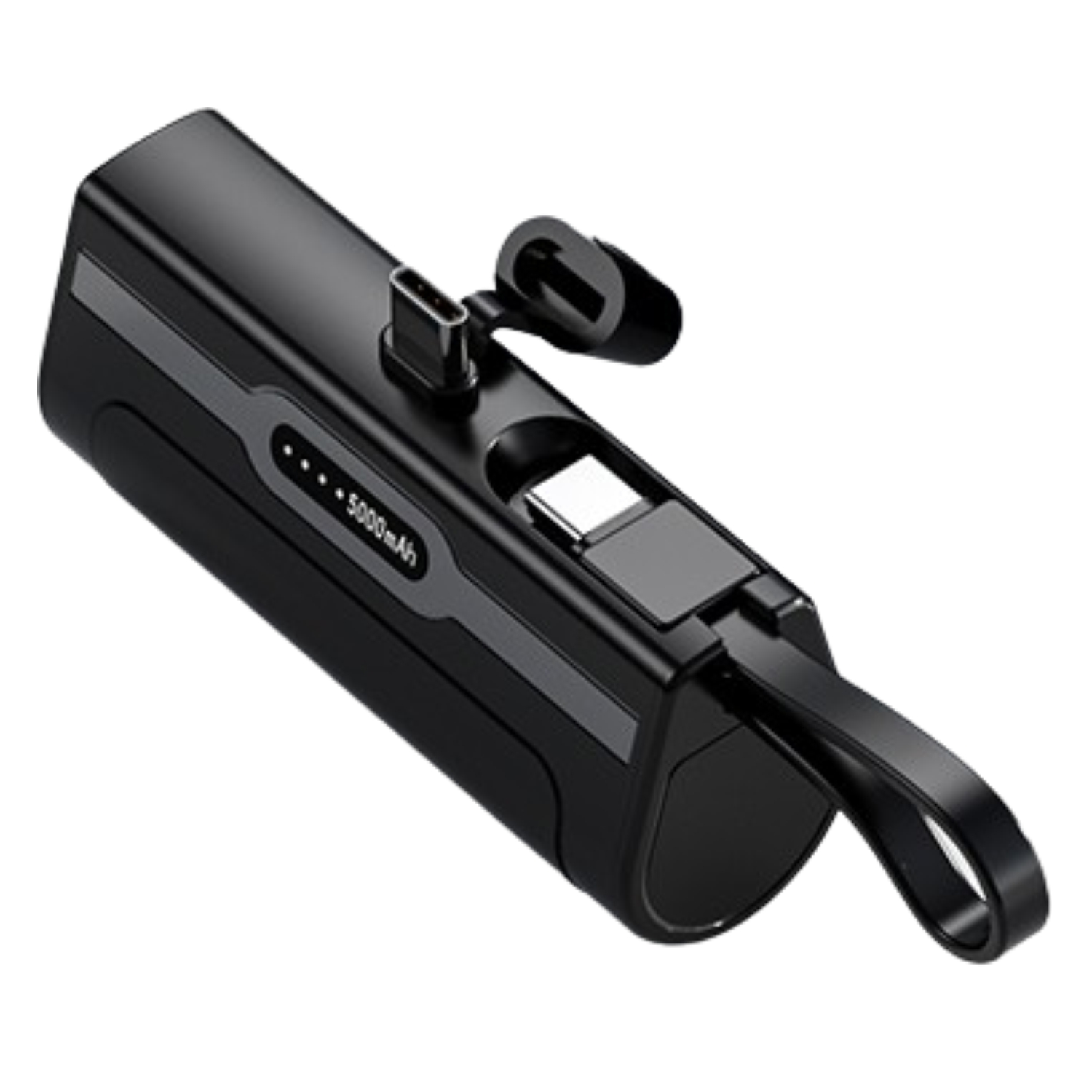 Varavirtalähde 5000 mAh sisäänrakennetuilla USB-C-liittimillä, taskukokoinen, 10 W