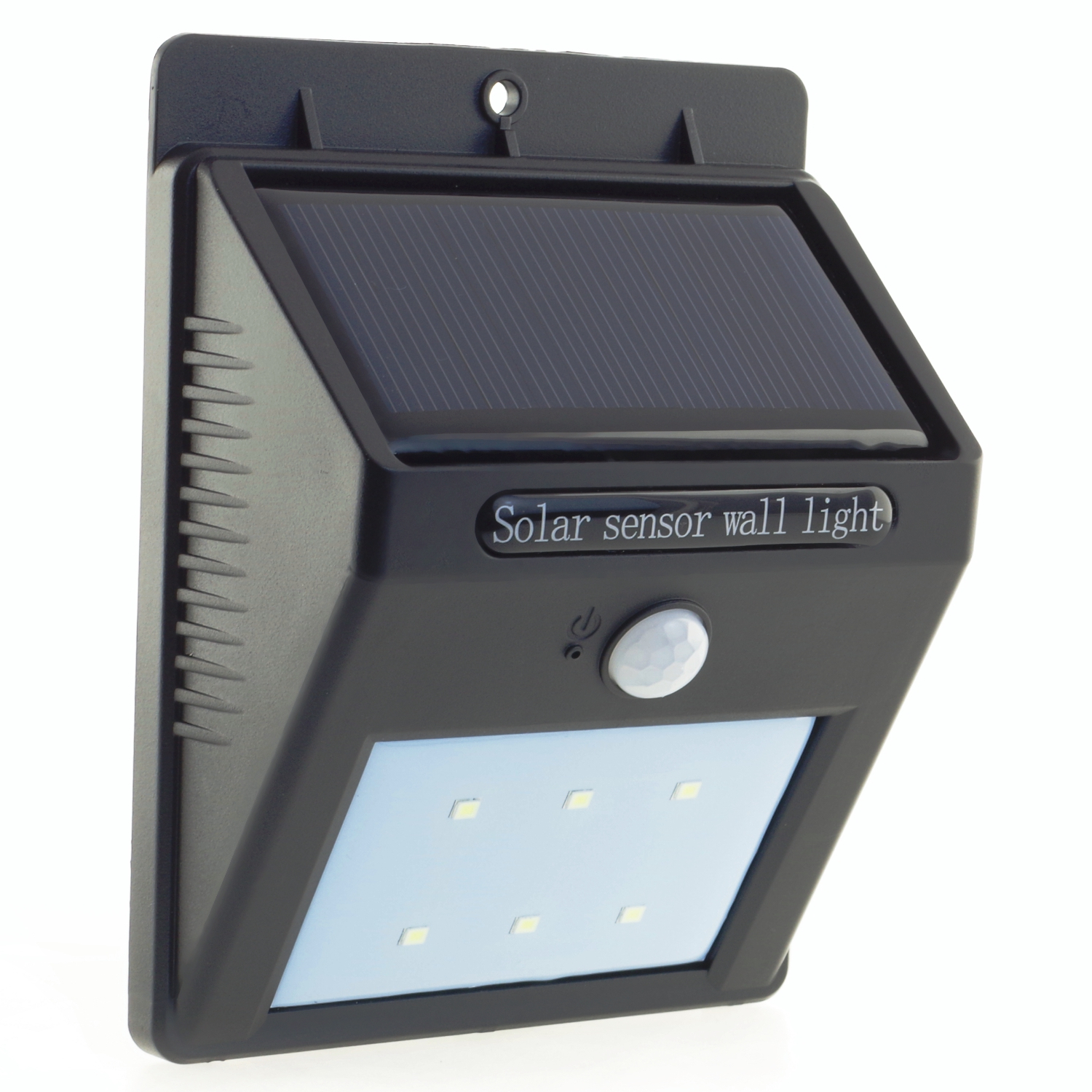 Solární lampa 120 lm, SMD LED x6, panel 1 W, Snímače